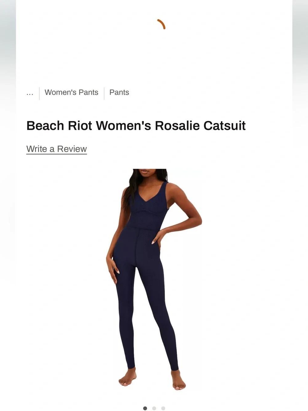 Beach Riot Women's Rosalie Catsuit in Navy